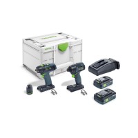 Комплект импульсный шуруповерт и дрель-шуруповерт Festool TID 18 HPC 4,0 I-Set + T 18+3