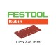 Материал шлифовальный Festool Rubin P 80, компл. из 50 шт. STF-115x228/10-P80-RU/50