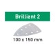 Материал шлифовальный Festool Brilliant 2 P 150, компл. из 100 шт. STF-DELTA/7 P150-BR2/100