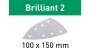 Материал шлифовальный Festool Brilliant 2 P 400, компл. из 100 шт. STF-DELTA/7 P400-BR2/100