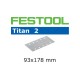 Материал шлифовальный Festool Titan 2 P 320, компл. из 100 шт. STF 93X178/8-P320-TI2/100