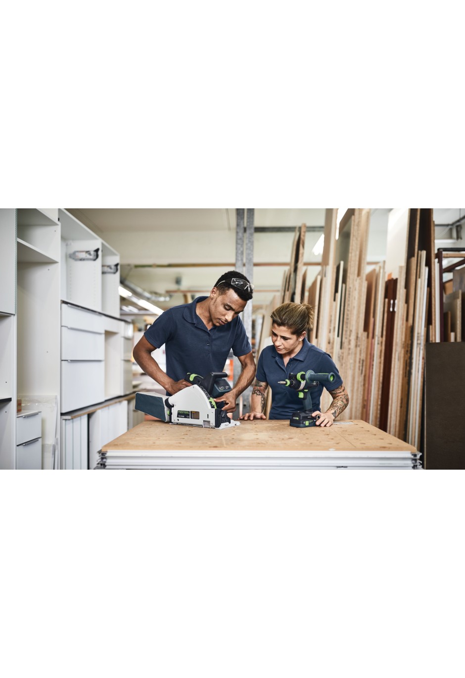 Аккумуляторная погружная пила Festool TSC 55 KEB-Basic