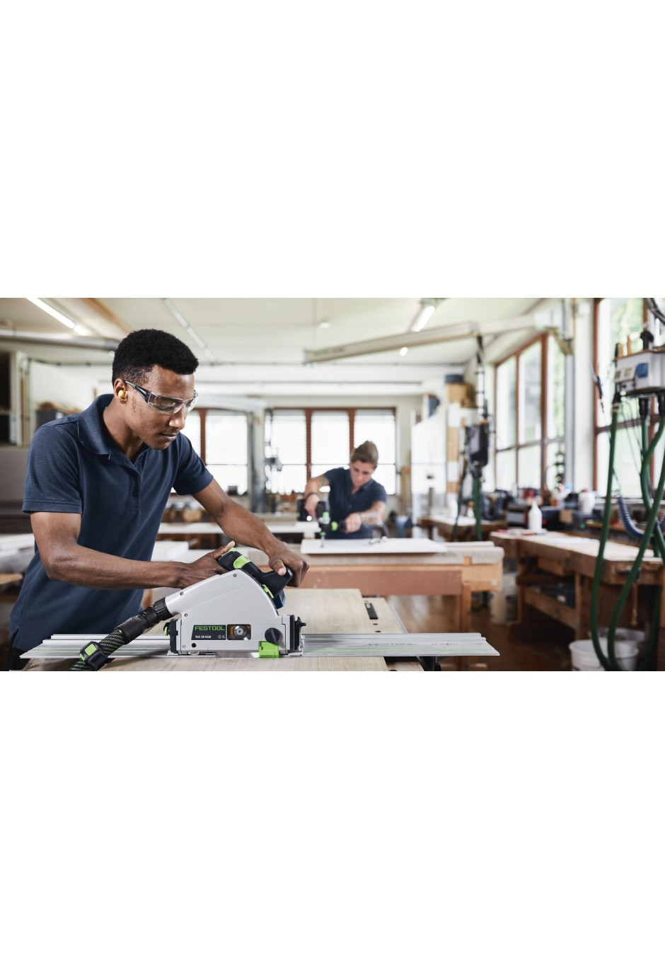 Аккумуляторная погружная пила Festool TSC 55 KEB-Basic