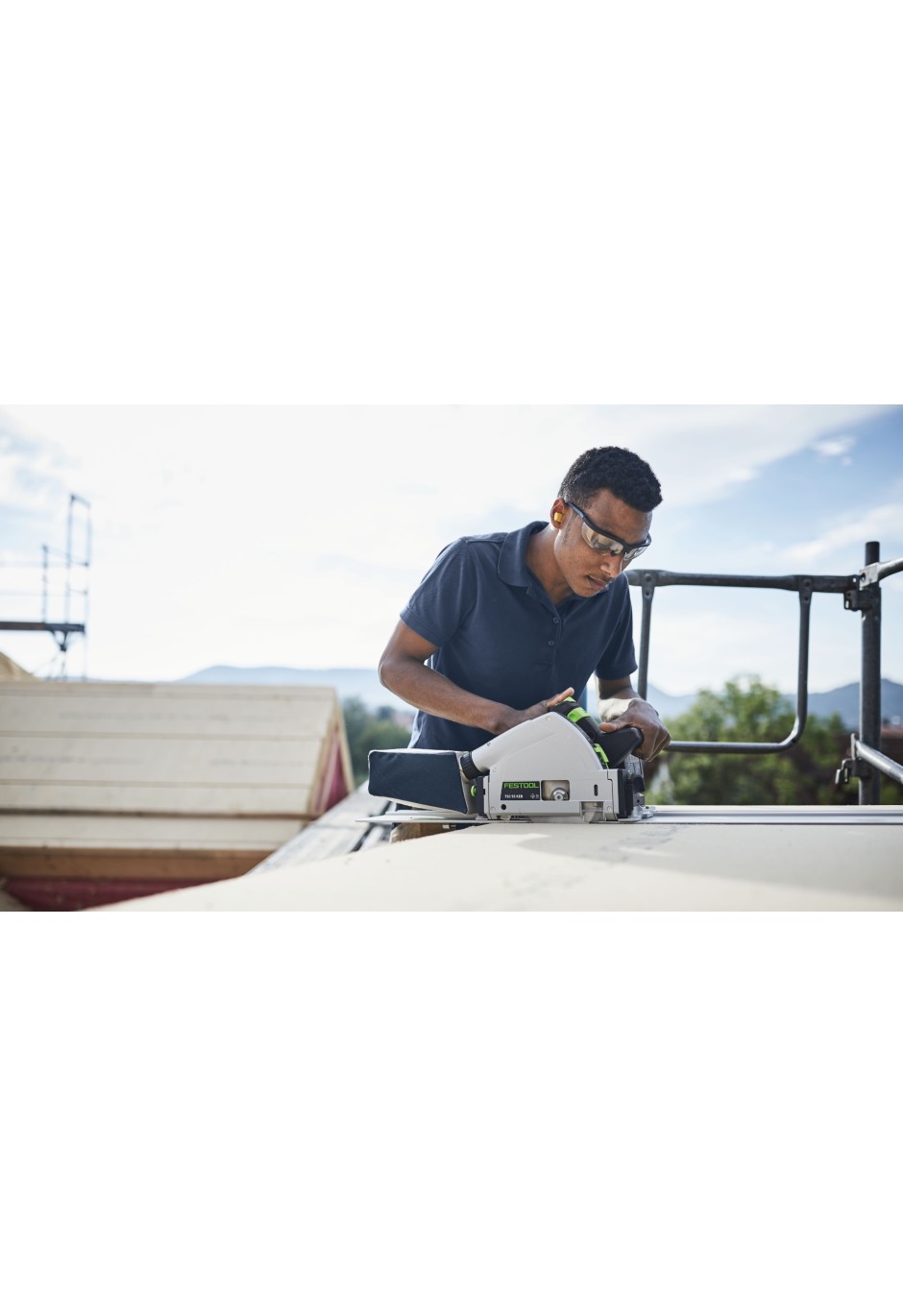 Аккумуляторная погружная пила Festool TSC 55 KEB-Basic