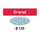 Материал шлифовальный Festool Granat P40. компл. из 50 шт. STF D125/9 P 40 GR 50X