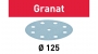 Материал шлифовальный Festool Granat P180. компл. из 100 шт. STF D125/9 P 180 GR 100X