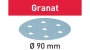 Материал шлифовальный Festool Granat P 80. компл. из 50 шт. STF D90/6 P 80 GR /50