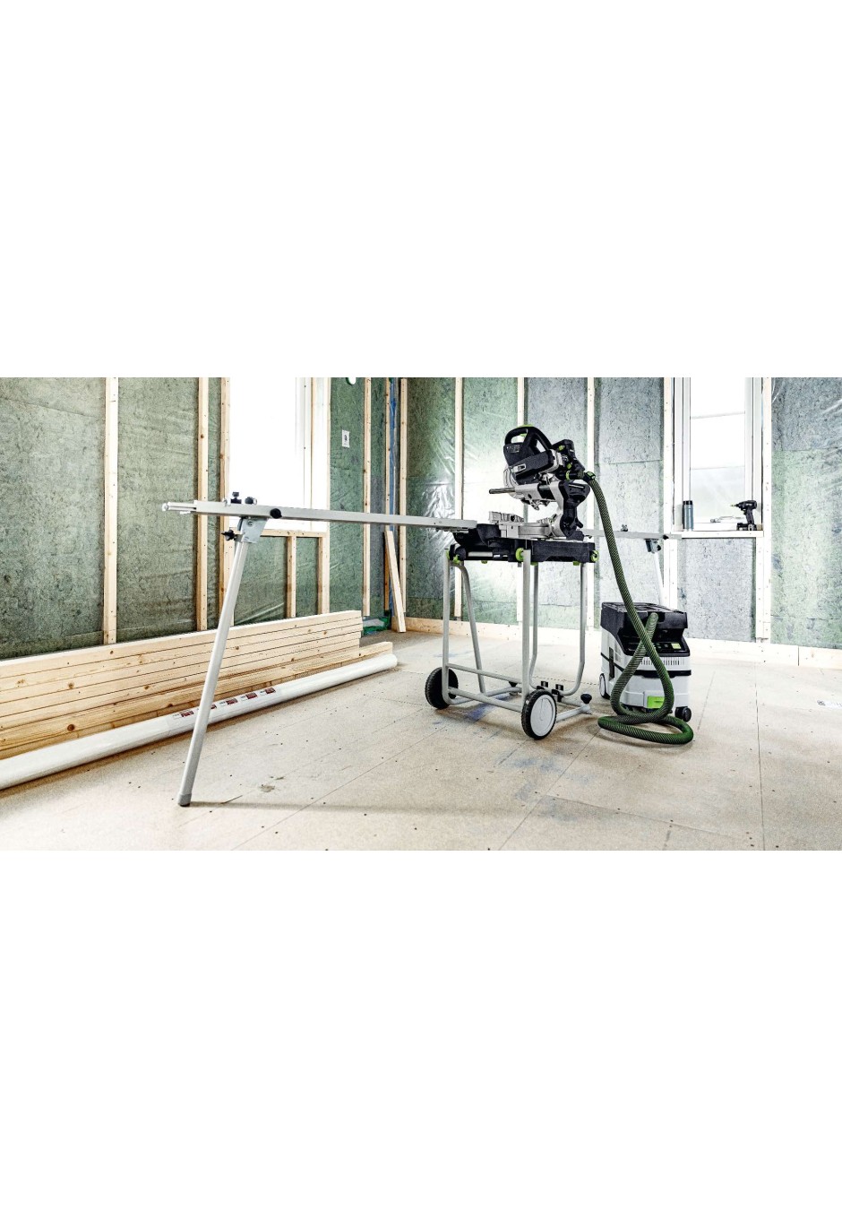 Аккумуляторная торцовочная пила с механизмом протяжки Festool KAPEX KSC 60 EB 5,0 I-Plus