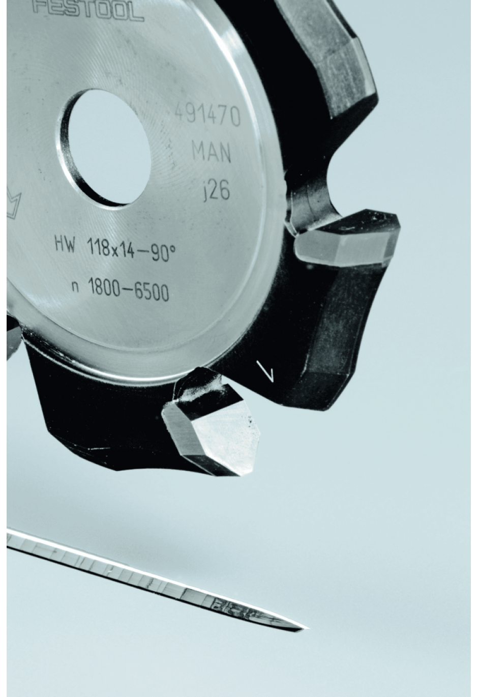 Фреза V-образная пазовая Festool HW 118x18-135°/Alu