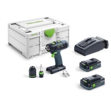 Аккумуляторная дрель-шуруповёрт Festool T 18+3 HPC 4,0 I-Plus