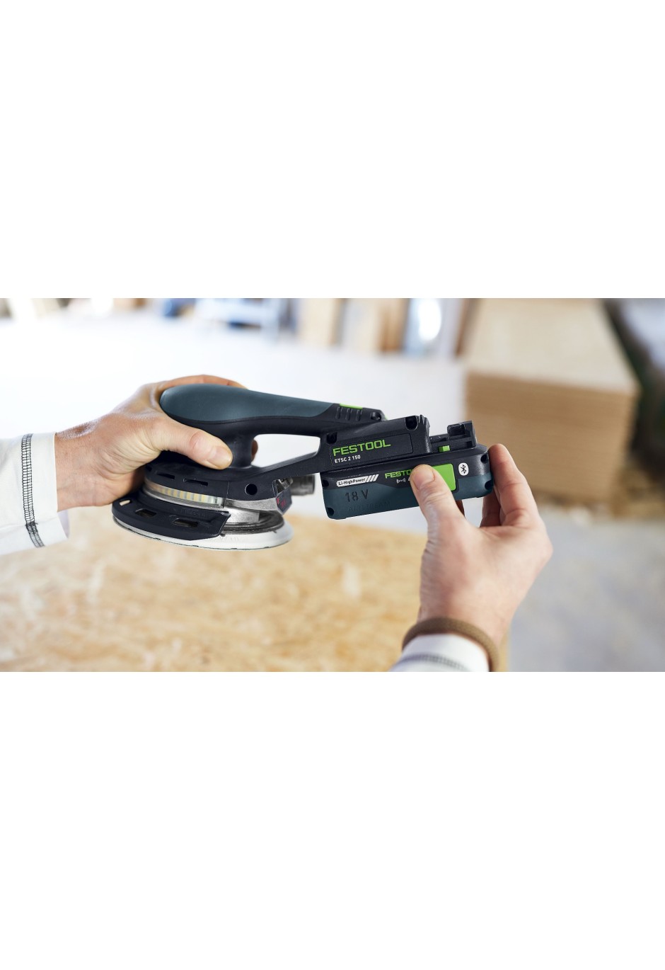 Аккумуляторная эксцентриковая шлифовальная машинка Festool ETSC 2 150-Basic