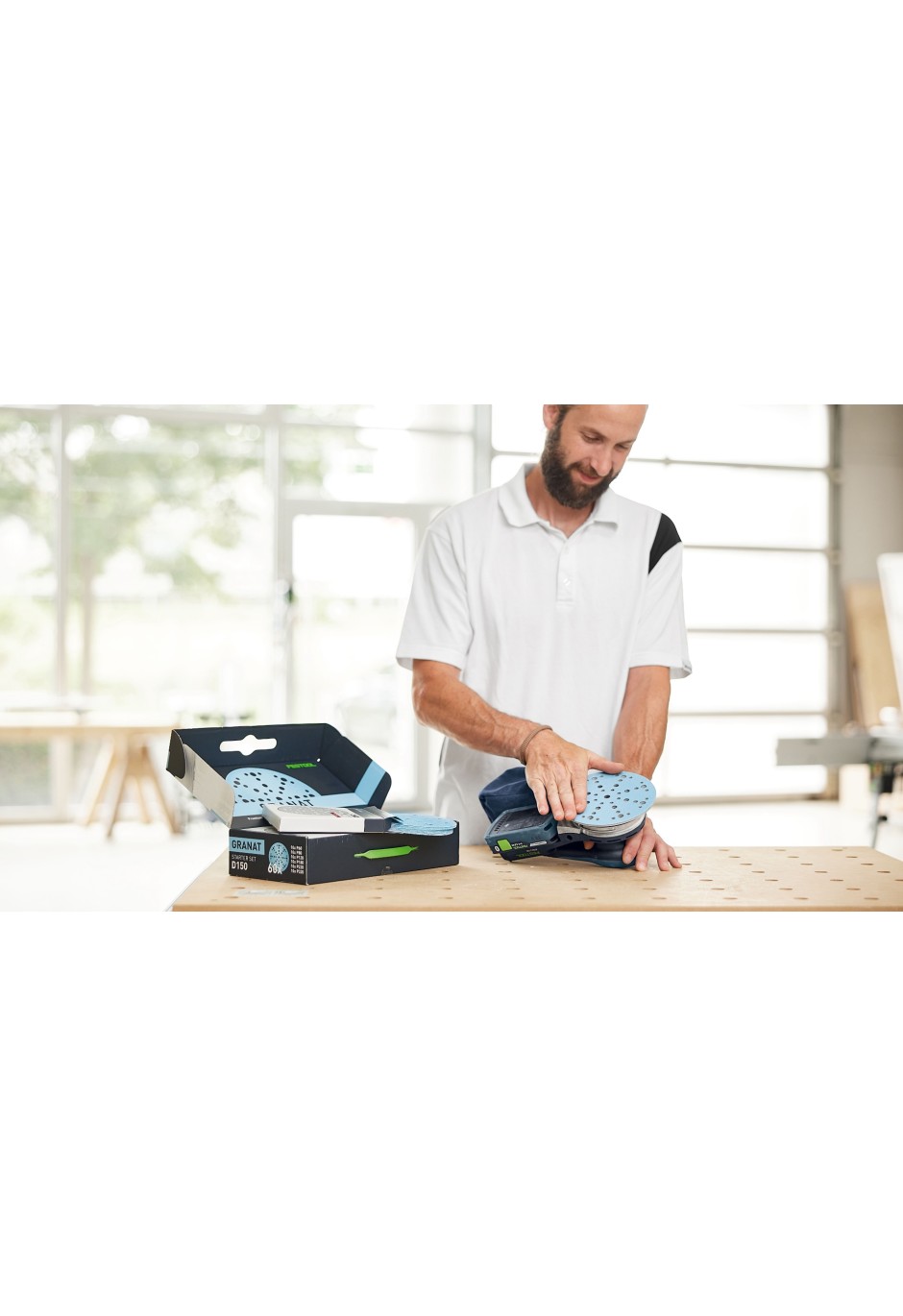 Аккумуляторная эксцентриковая шлифовальная машинка Festool ETSC 2 150-Basic