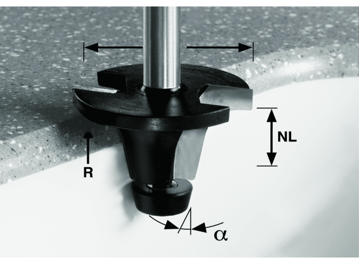 Фреза для снятия фасок с опорн. подшипником Festool HW R6.35/25/12° ss S12