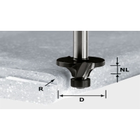 Фреза скругляющая с опорн. подшипником Festool HW R8/D32 ss S12