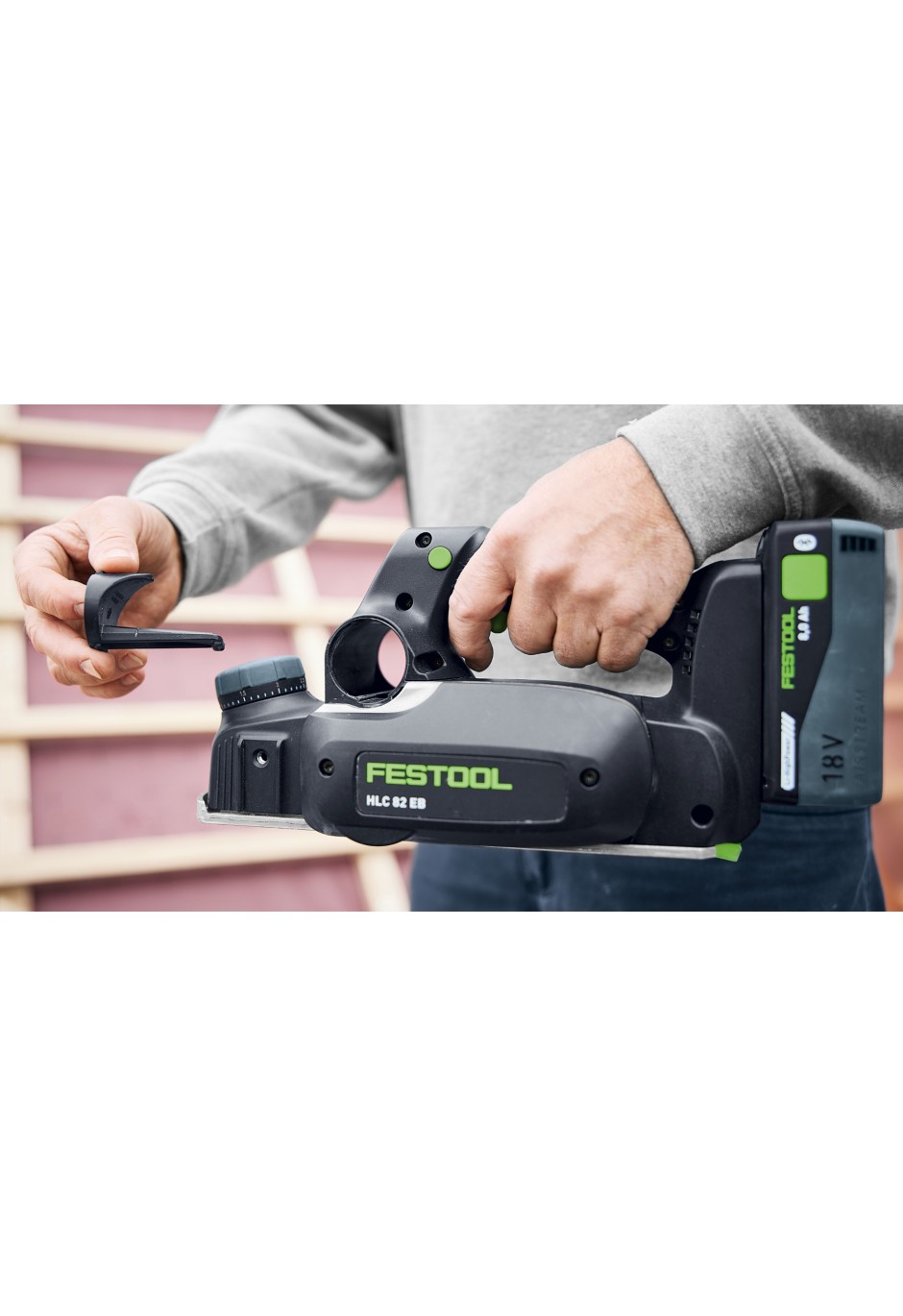 Аккумуляторный рубанок Festool HLC 82 EB-Basic-Set