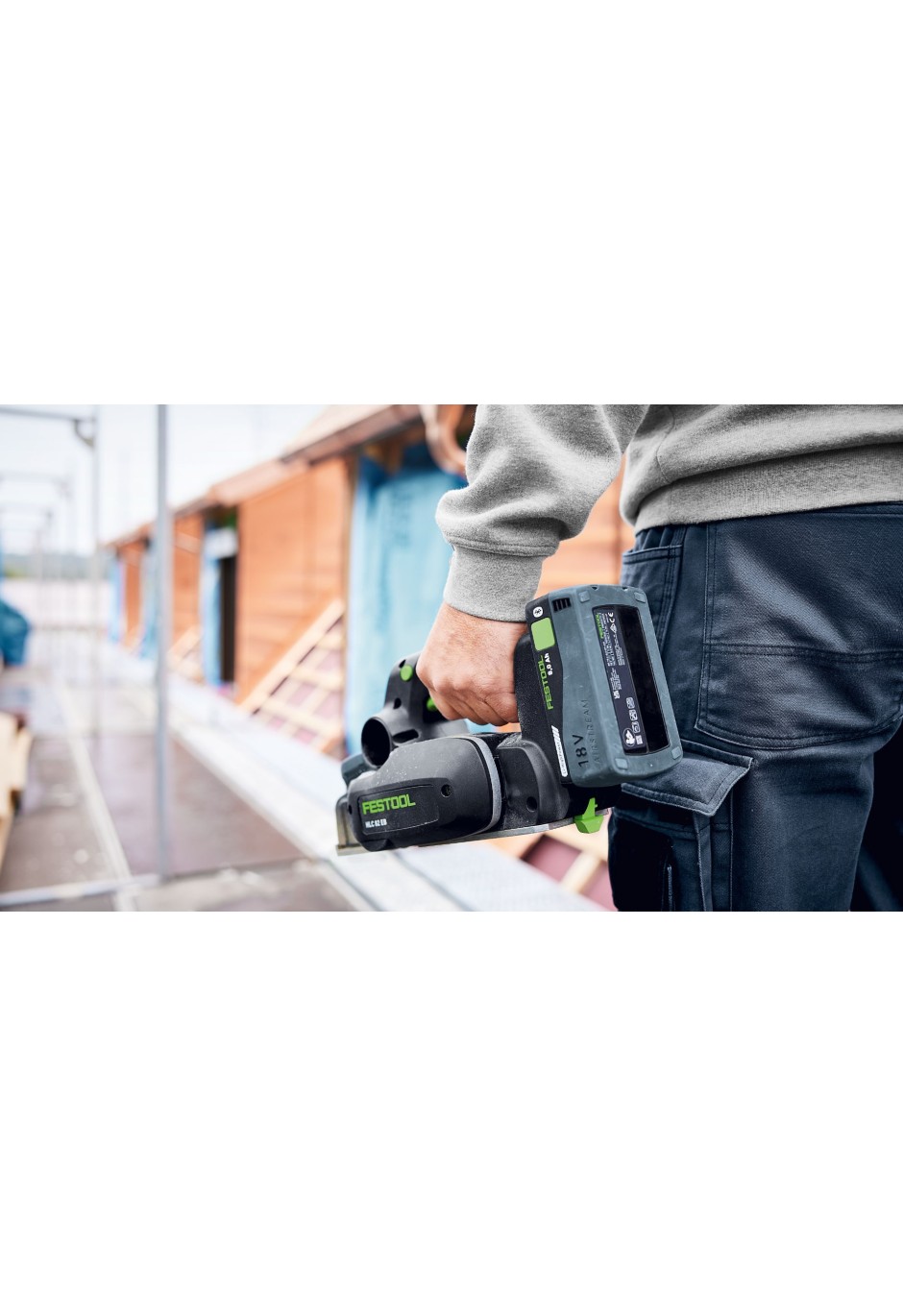 Аккумуляторный рубанок Festool HLC 82 EB-Basic-Set