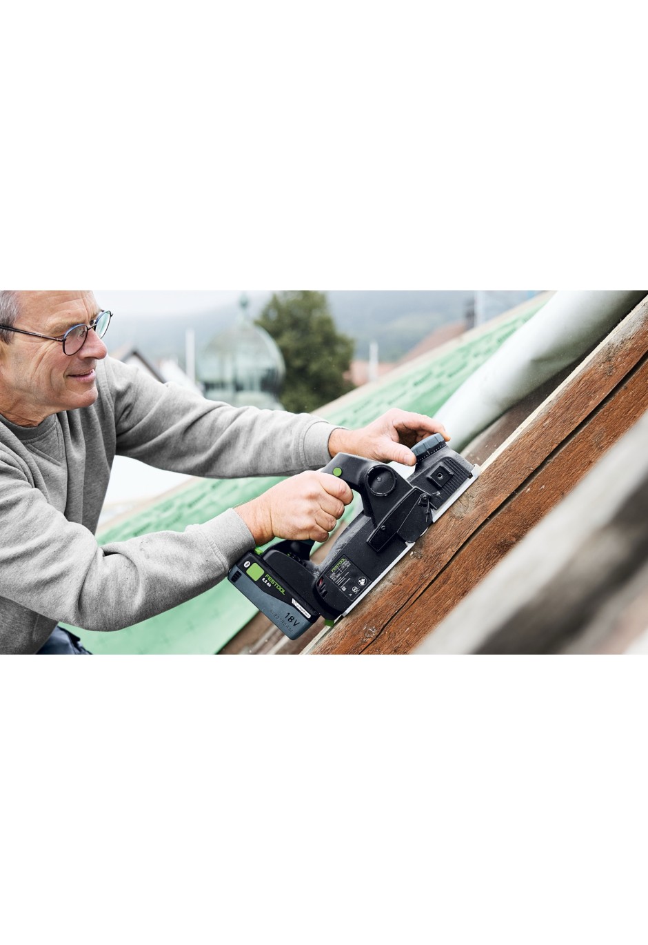 Аккумуляторный рубанок Festool HLC 82 EB-Basic-Set