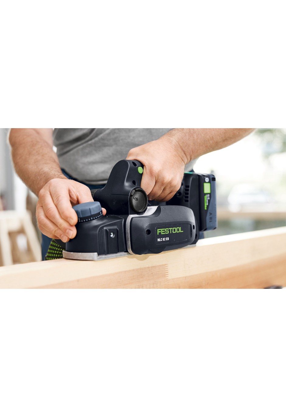 Аккумуляторный рубанок Festool HLC 82 EB-Basic-Set