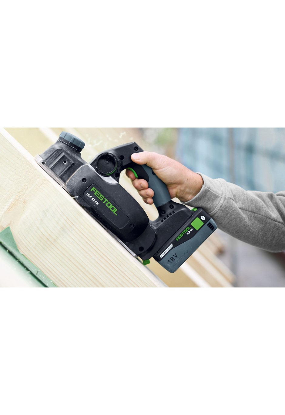 Аккумуляторный рубанок Festool HLC 82 EB-Basic-Set
