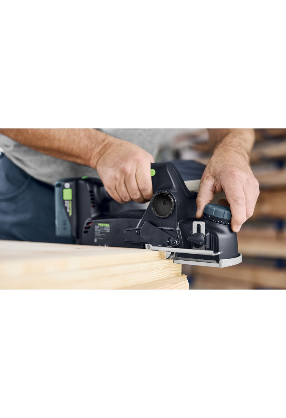 Аккумуляторный рубанок Festool HLC 82 EB-Basic-Set
