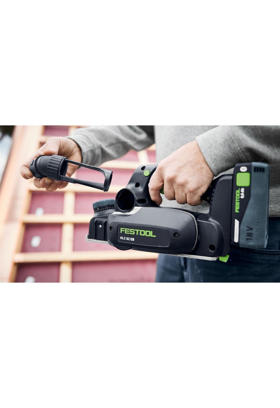 Аккумуляторный рубанок Festool HLC 82 EB-Basic-Set