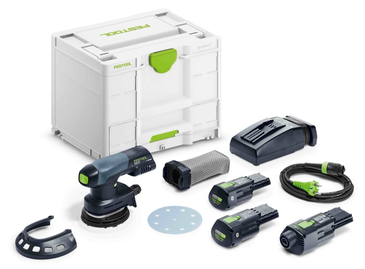 Аккумуляторная эксцентриковая шлифовальная машинка Festool ETSC 125 3,0 I-Set