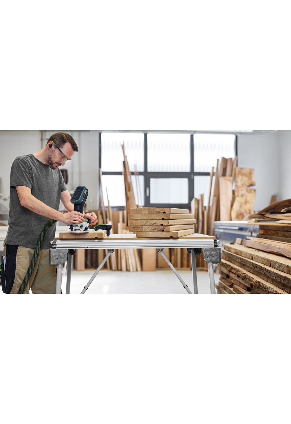 Аккумуляторный модульный кромочный фрезер Festool MFKC 700 EB-Basic