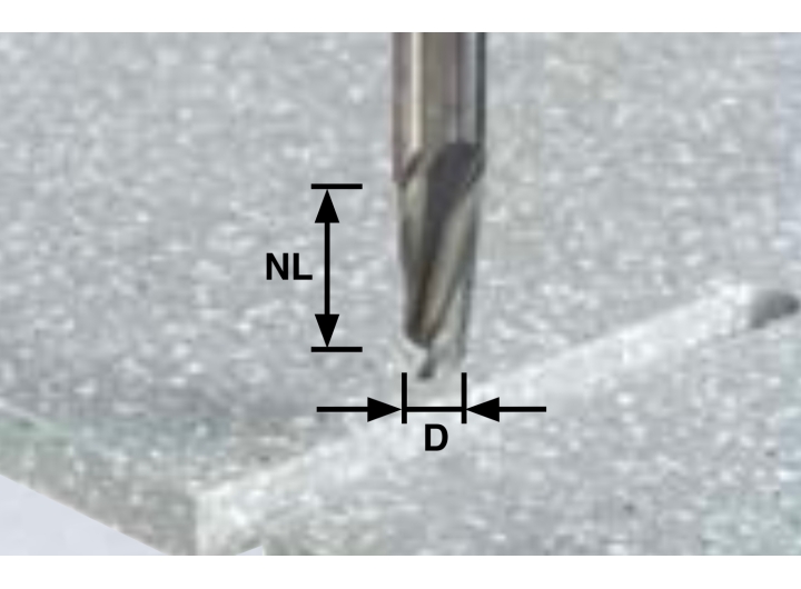 Фреза цельная твёрдосплавная спиральная пазовая Festool HW D12,7/NL27/GL70 ss S12,7