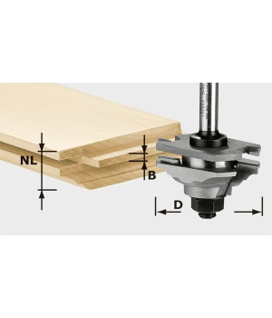 Фреза багетная гребневая Festool HW S12 D46 x D12-FD