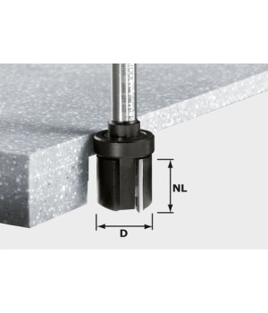 Фреза пригоночная с верхним опорным подшипником Festool HW D28/NL25/GL80 ss S12,7