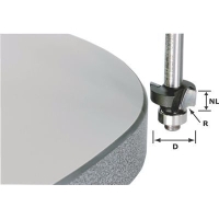 Фреза пригоночно-скругляющая с опорным подшипником Festool HW S8 D20/GL49/R2