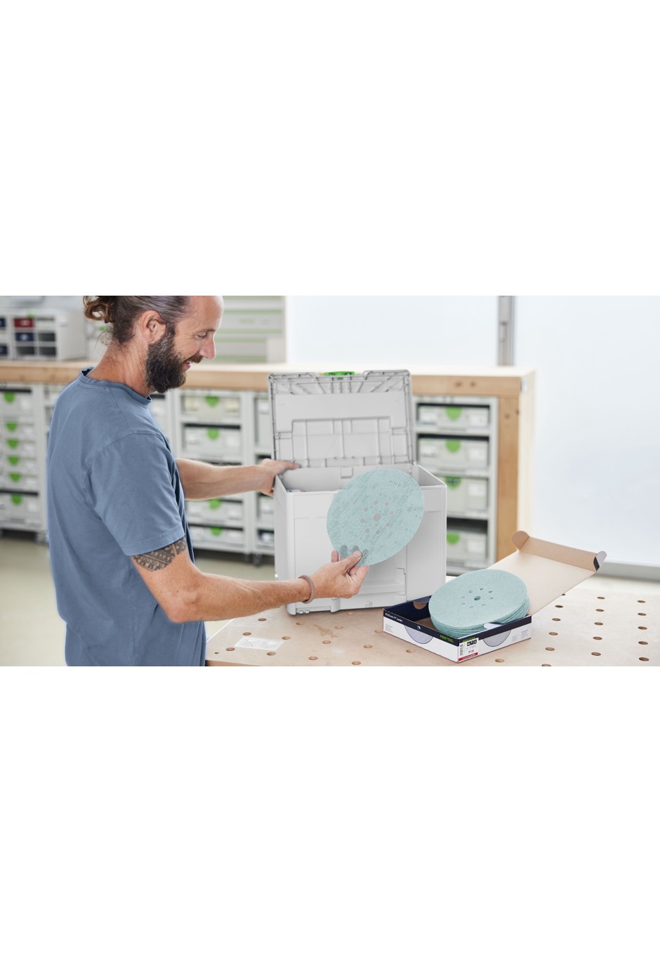 Систейнер³ с абразивным материалом Festool D225 GR NET SYS