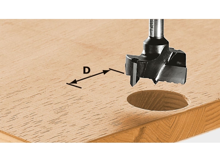 Фреза для гнёзд под фурнитуру Festool HW S8 D22