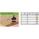 Фреза для гнёзд под фурнитуру Festool HW S8 D22