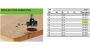 Фреза для гнёзд под фурнитуру Festool HW S8 D22