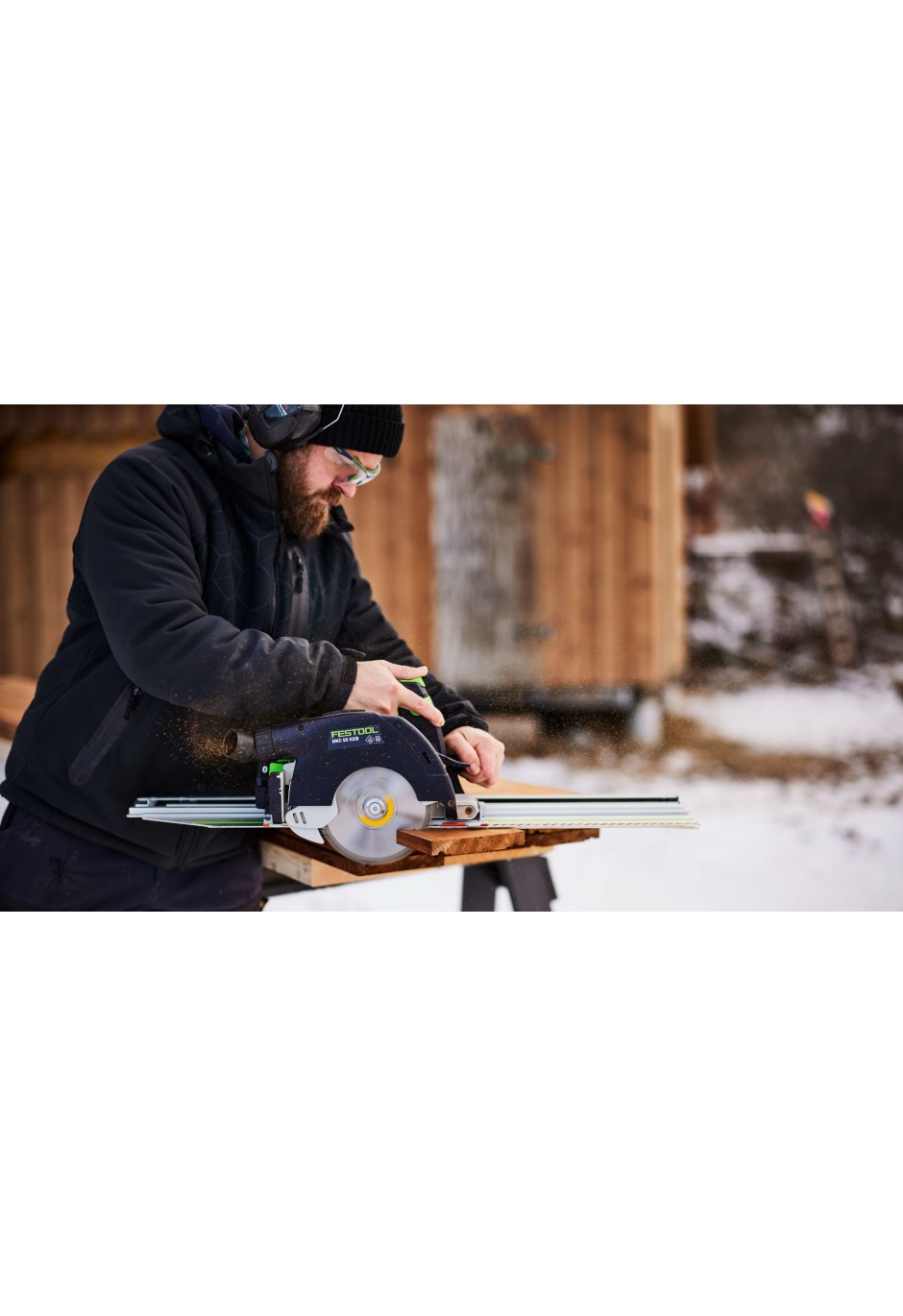 Аккумуляторная дисковая пила Festool HKC 55 KEB-Basic