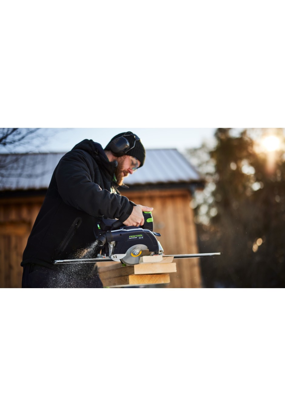 Аккумуляторная дисковая пила Festool HKC 55 KEB-Basic