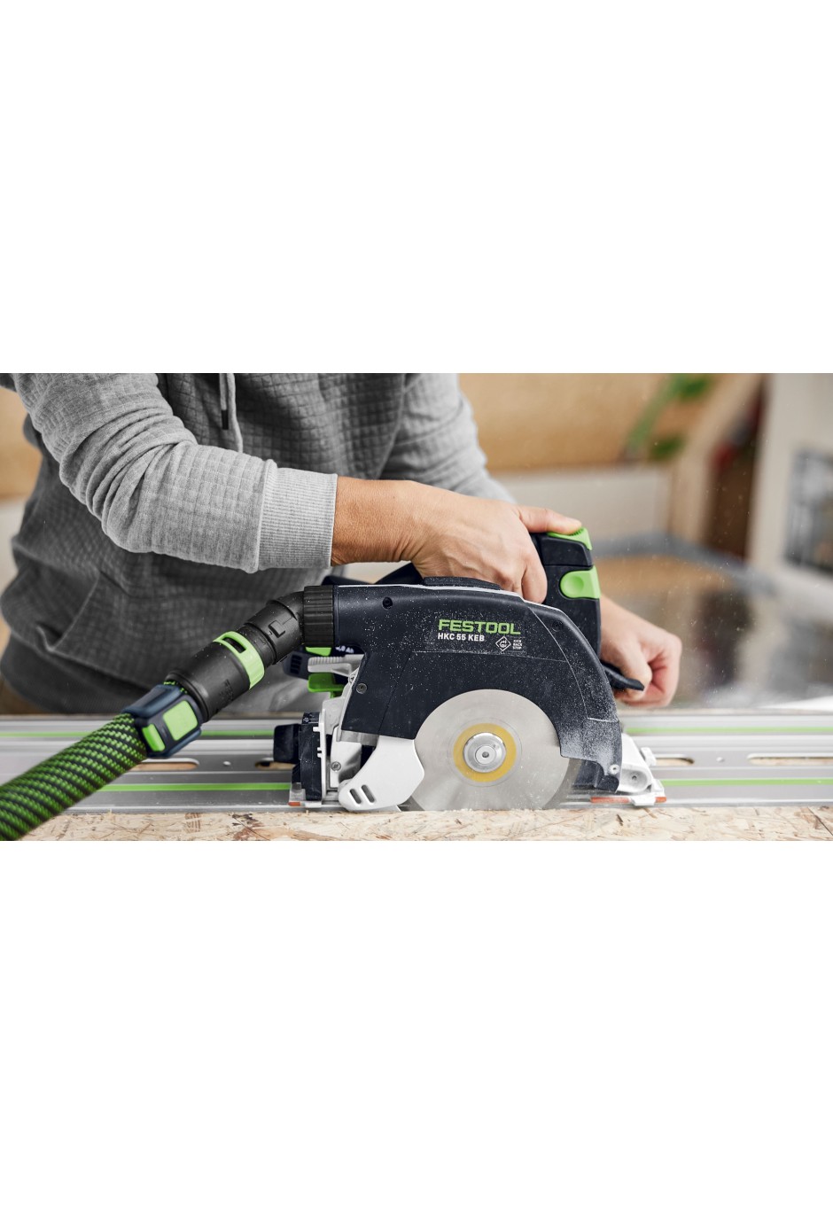 Аккумуляторная дисковая пила Festool HKC 55 KEB-Basic