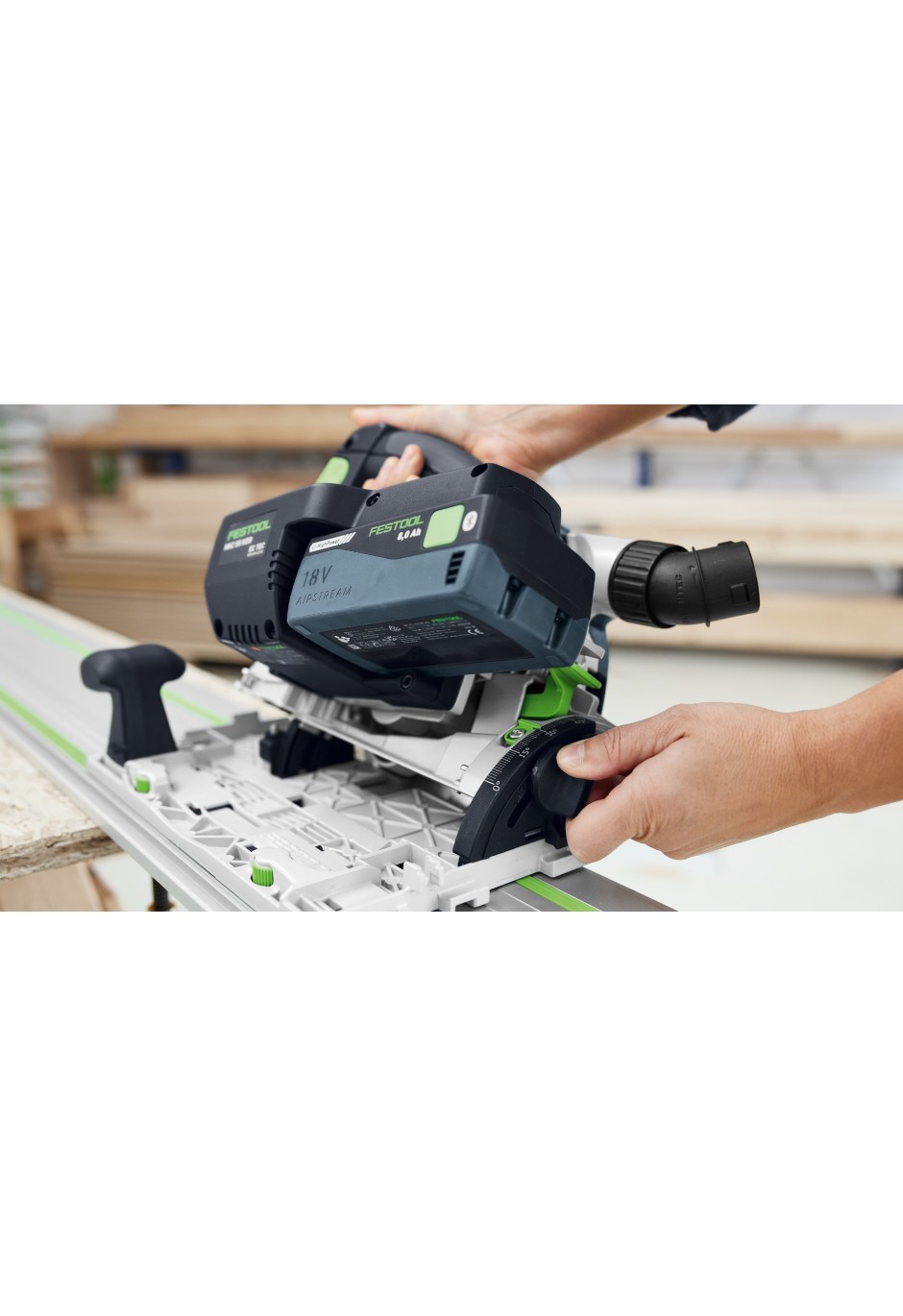 Аккумуляторная дисковая пила Festool HKC 55 KEB-Basic