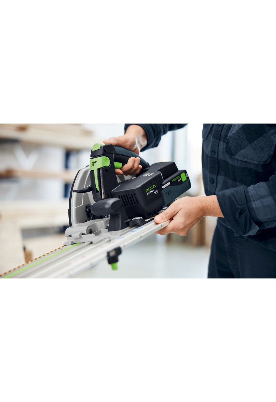 Аккумуляторная дисковая пила Festool HKC 55 KEB-Basic