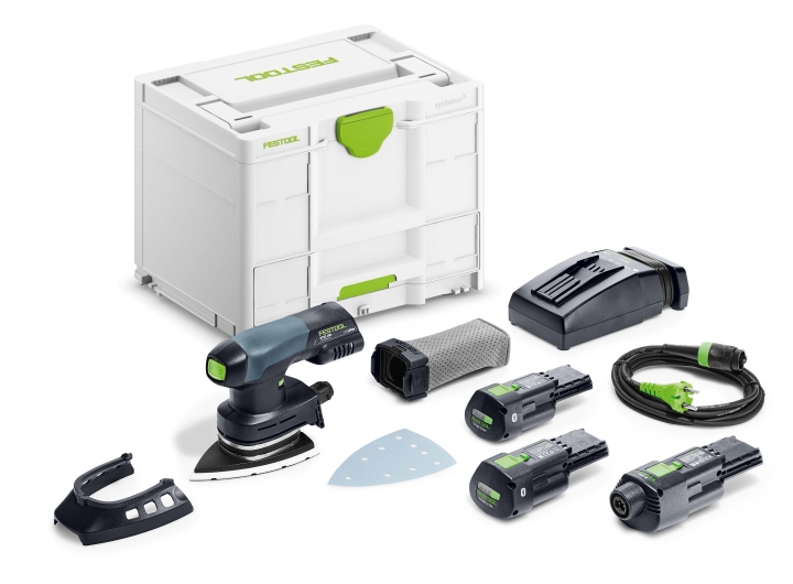 Аккумуляторная дельтавидная шлифовальная машинка Festool DTSC 400 3,0 I-Set