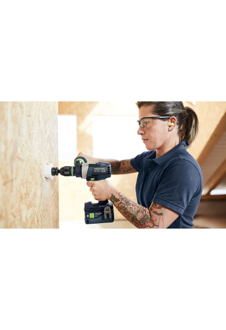 Аккумуляторная дрель-шуруповёрт Festool QUADRIVE TDC 18/4 5,0/4,0 I-Set