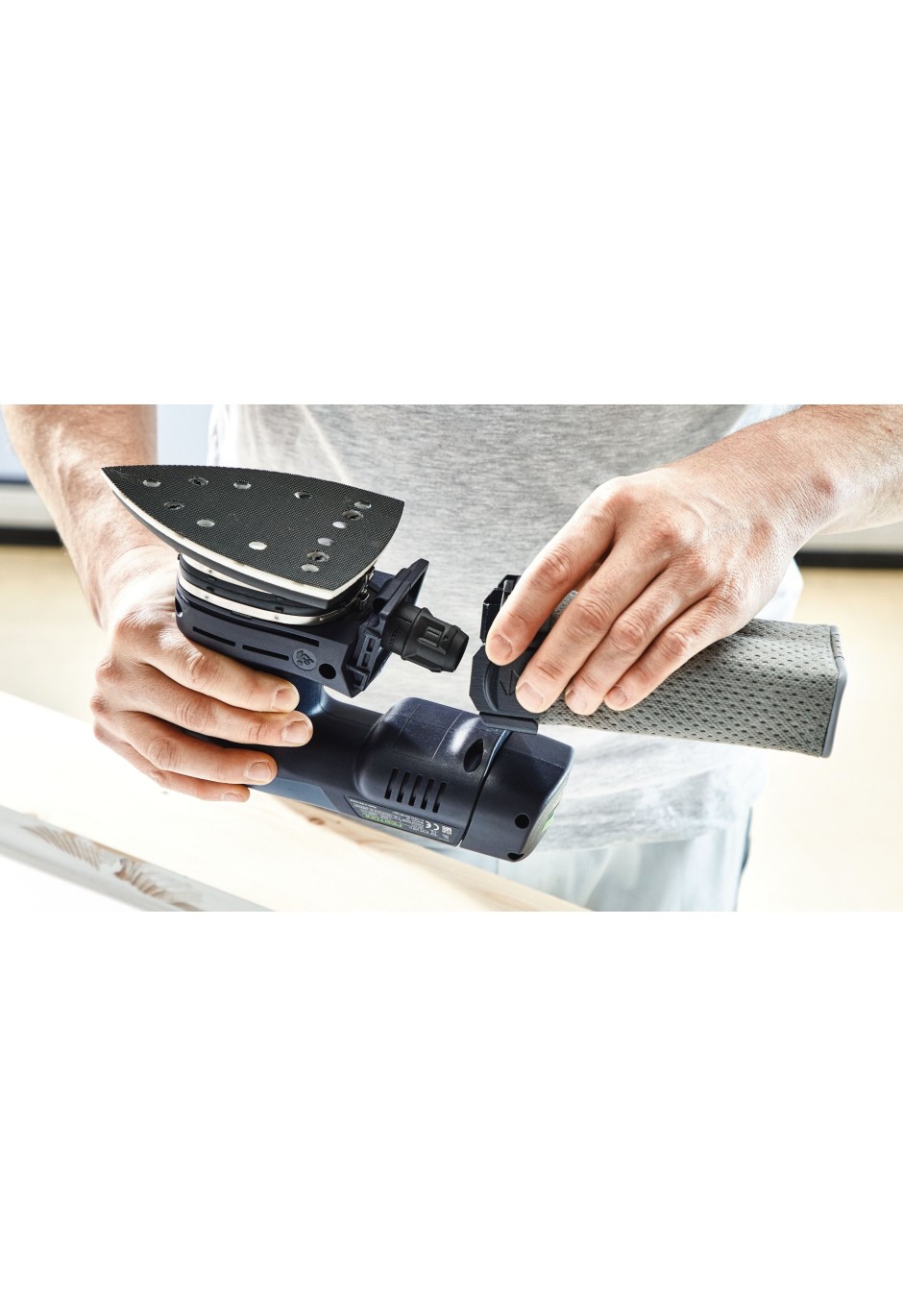 Аккумуляторная дельтавидная шлифовальная машинка Festool DTSC 400 3,0 I-Plus
