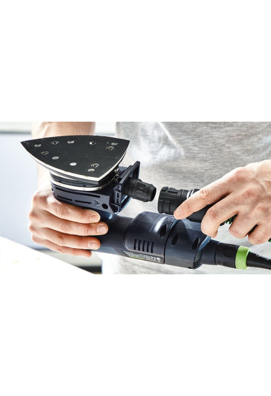 Аккумуляторная дельтавидная шлифовальная машинка Festool DTSC 400 3,0 I-Plus