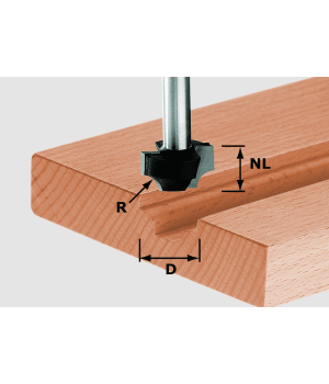 Фреза чертвертная Festool HW S8 D21/R5