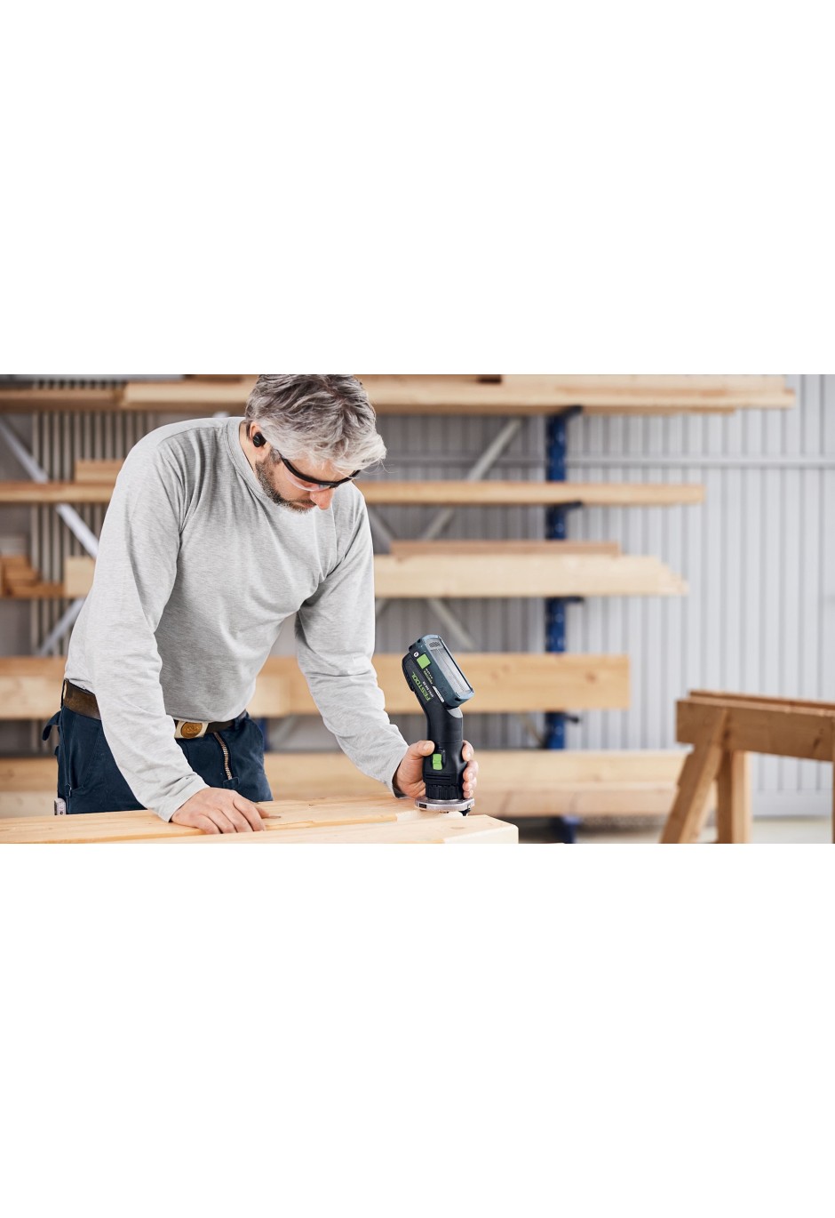 Аккумуляторный кромочный фрезер Festool OFKC 500 R3 EB-Basic
