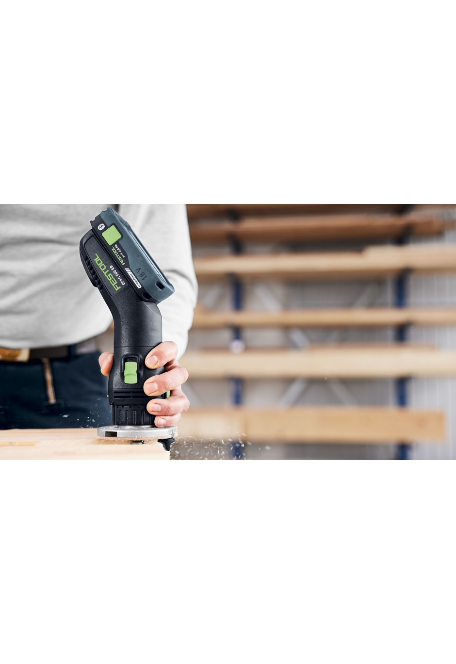 Аккумуляторный кромочный фрезер Festool OFKC 500 R3 EB-Basic