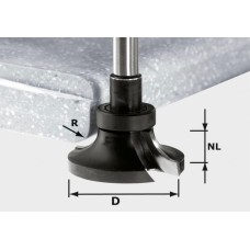 Фреза скругляющая с режущей кромкой внизу и опорным подшипником Festool HW R12.7/D57.4BN ss S12
