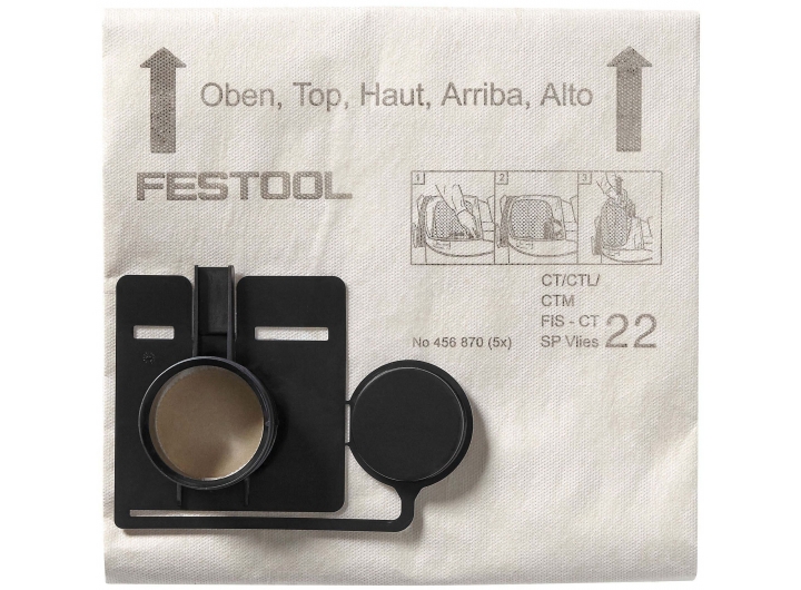 Мешок-пылесборник Festool FIS-CT 22 SP VLIES/5. 5 шт