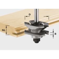Фреза багетная пазовая Festool HW S8 D46 x D12-NT